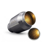 Reejim 4x8 catalytic converter outer casing for tight spaces, durable steel construction.