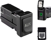 Reeoutdoor aux jack port assembly for Toyota models enabling reliable in-car audio.