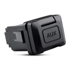 Reeoutdoor aux port for Civic 8th Gen demonstrates plug-and-play compatibility in dash