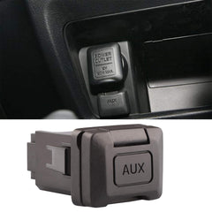 Reeoutdoor aux port for CR-V 09-11 installed in dash with smartphone audio ready