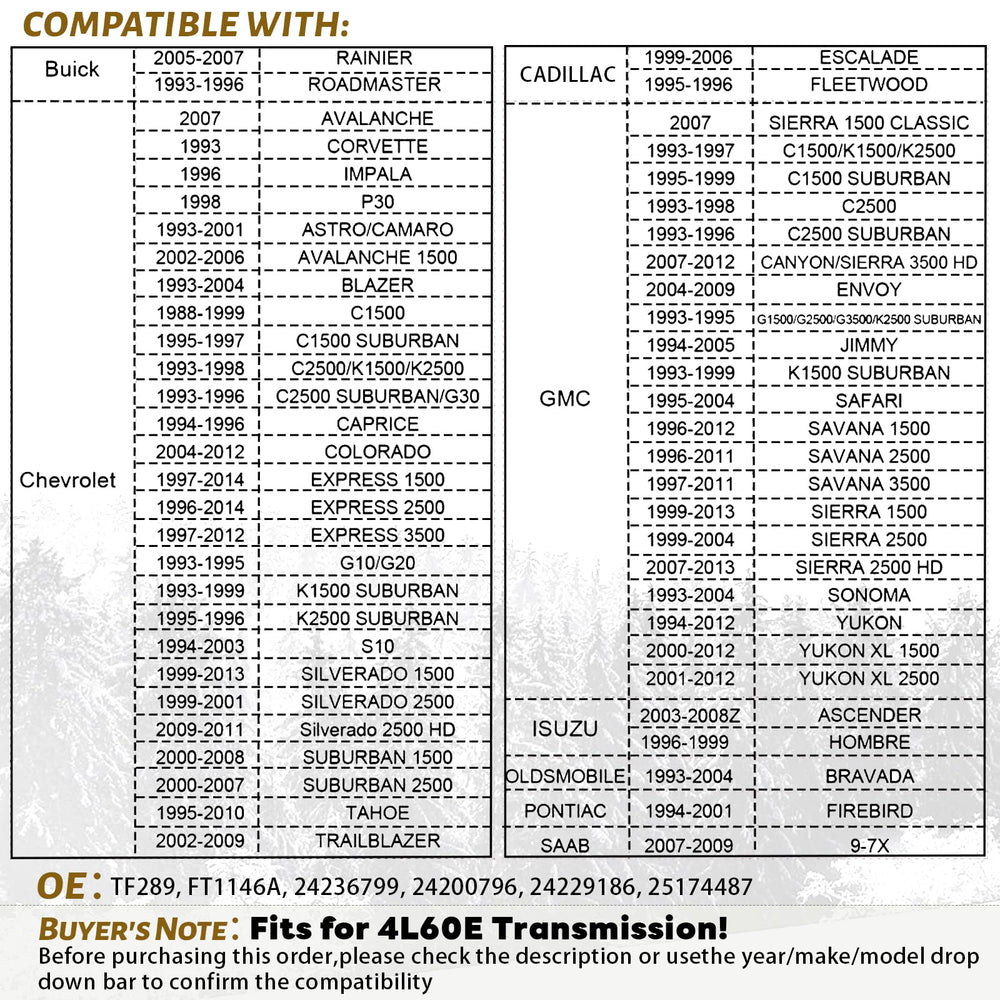 Reeoutdoor TF289 transmission filter with gasket for easy replacement.