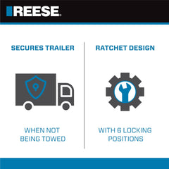 REESE Towpower yellow coating enhances visibility and theft deterrence