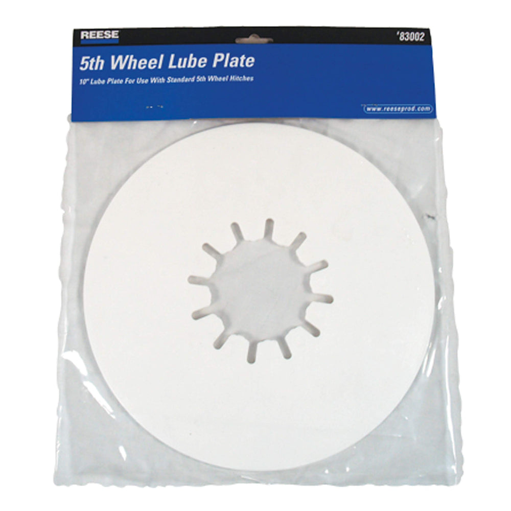 REESE Towpower 83002 lube plate, 10-inch diameter, provides durable towing protection