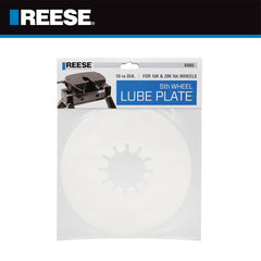 REESE Towpower lube plate showing nylon core and white polyethylene finish