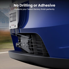 Sturdy aluminum alloy frame resists rust for long-lasting front-end protection.