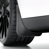 REEVAA Highland mud flap on Model 3 front-left protects paint from gravel