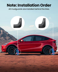 REEVAA all-weather guard image highlights year-round protection for your Tesla.