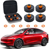 REEVAA Tesla jack pad top view for Model Y showing stable lifting and protection
