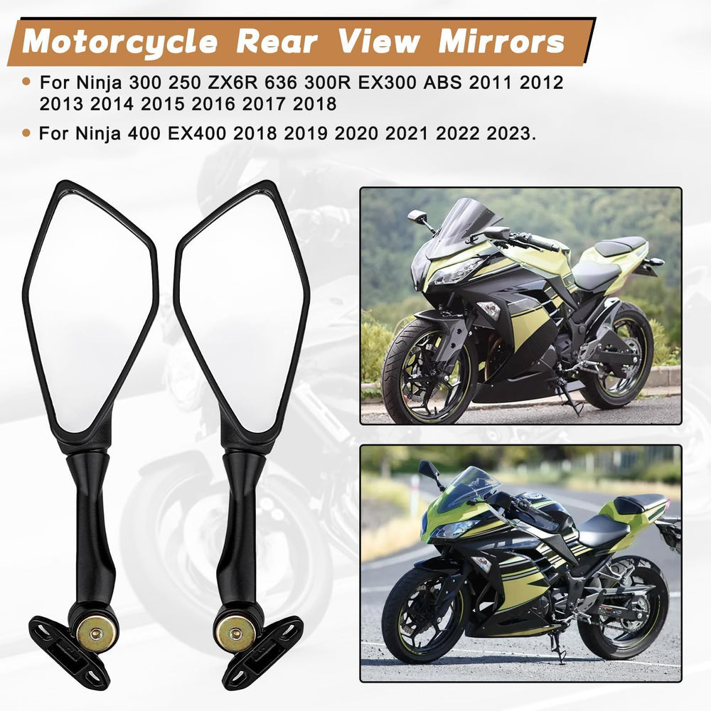 Road test view from Refitial Ninja mirrors with clear sightlines