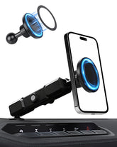 Reform Design aluminum phone mount on Bronco dashboard for a secure, OEM look.