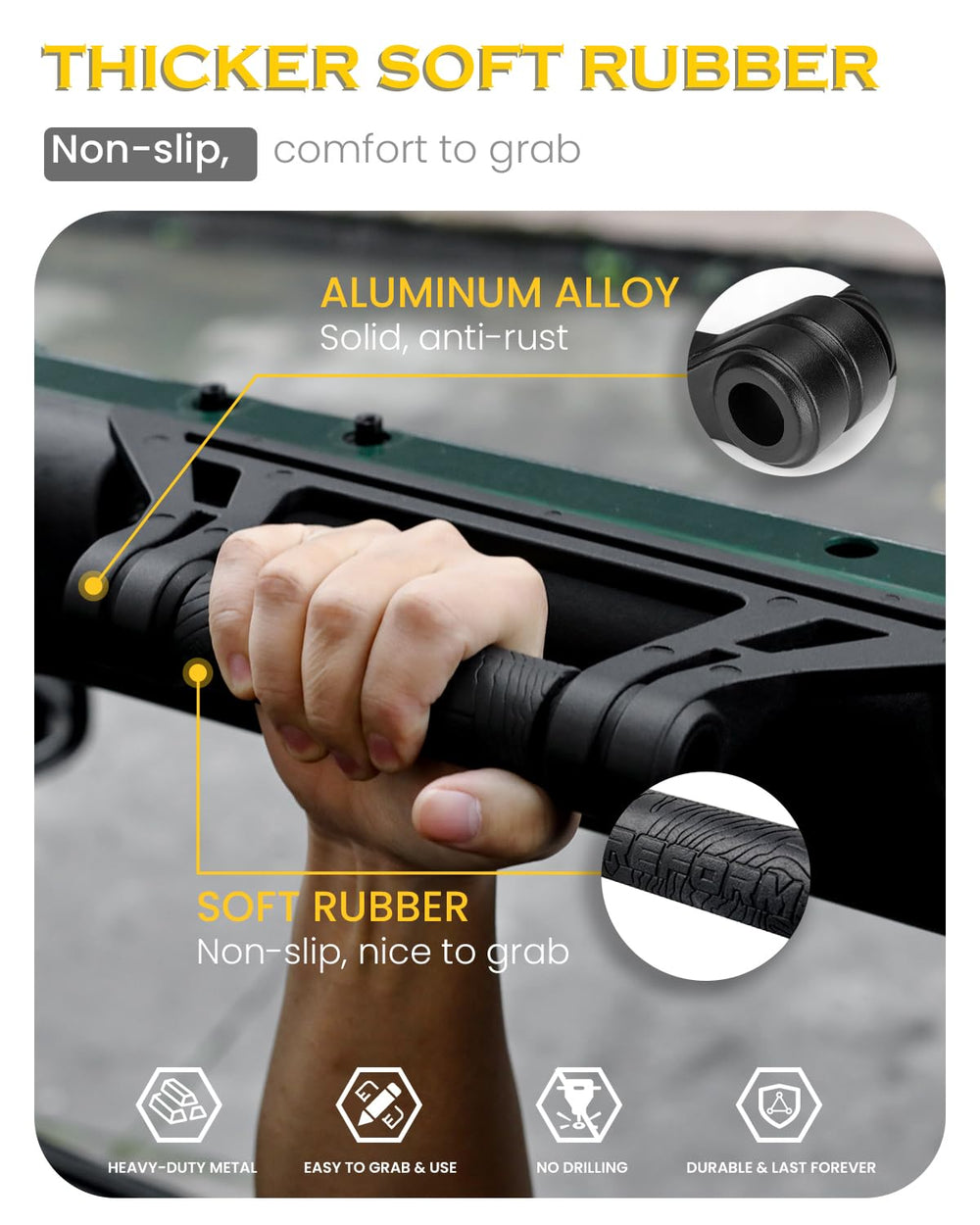 REFORM DESIGN Overhead grab bar clears head and preserves airbag deployment