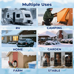 REHOSEUP winter-use solution for garden, henhouse, and farm water