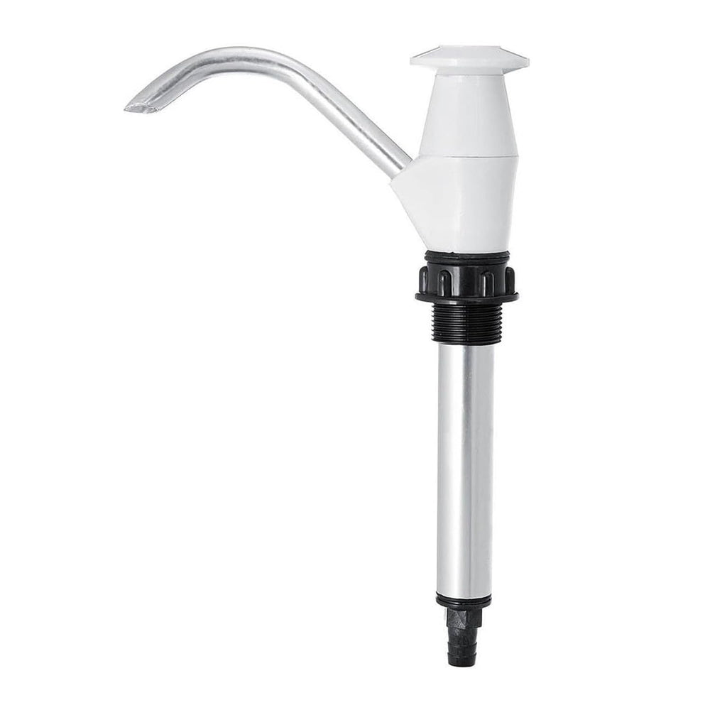 Reicyfang caravan sink hand pump close-up highlights rugged metal build for RV life.