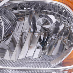 Reinko chrome-amber headlights deliver clear beams for safer night driving.