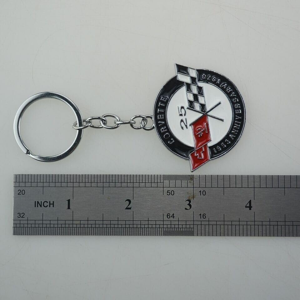 REIXS 1978 C3 Corvette keychain detail, demonstrating durable finish