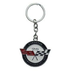 REIXS c3 Corvette keychain front design close-up, ideal as a collector gift