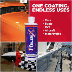 RejeX clear bra film protect illustrates added shield for painted surfaces
