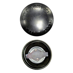Reliable Aftermarket Parts triple baffle gas cap, top view, easy fit for Farmall compatibility.
