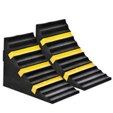 RELIANCER wheel chocks 2-pack with handle for easy placement and stability
