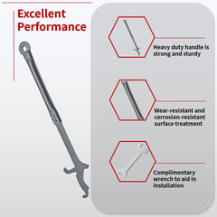 Easy assembly with screws and included wrench for Relioky 32334.