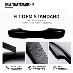 Reltvo HR-V front handle cover, scratch-resistant ABS for weatherproof style
