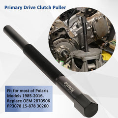 ReluxGo tool extended to 10-1/2 inches, ready for varied Polaris clutch access.