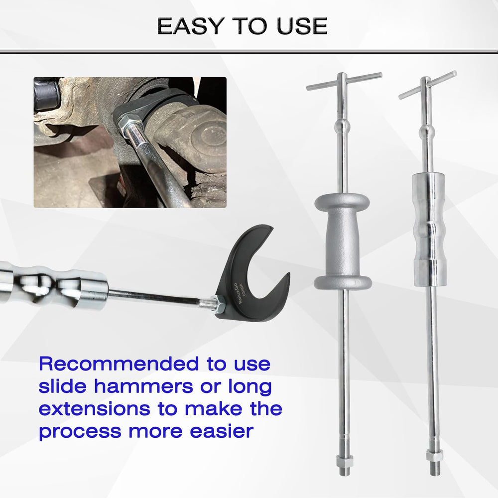 ReluxGo carbon steel CV puller adapter offers durability and long service life.
