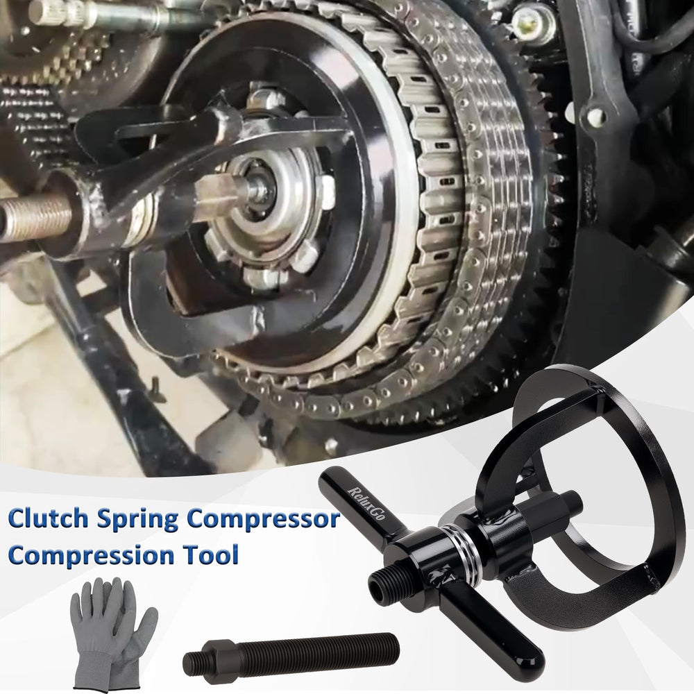 ReluxGo tool suited for Sportster XL models aids safe spring removal.