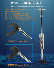 ReluxGo 63mm and 48mm CV joint forks fit common assemblies for easier separation
