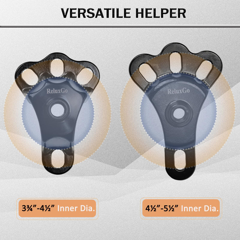 ReluxGo fastening nut included for reliable engagement during hub removal.