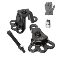 ReluxGo front hub puller in action for quick hub removal on a vehicle.
