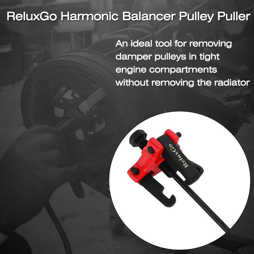 ReluxGo Harmonic Balancer Puller 4 rods set provides versatile engagement.