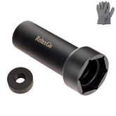 ReluxGo mainshaft sprocket socket focuses on the 2-1/4 nut for Harley maintenance.