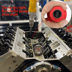ReluxGo oil pump primer tool side view highlights precise alignment for smooth priming.
