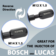 ReluxGo steel construction ensures durable injector removal.