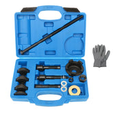 ReluxGo wheel bearing puller assembly shows precise setup for easy removal.