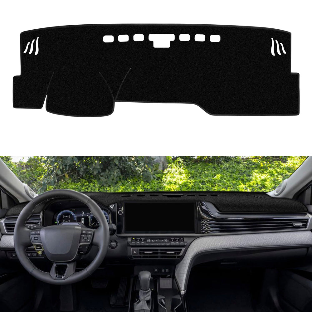REMOCH dash cover for Toyota Camry 2025-2026 front view offering custom fit and dashboard protection.