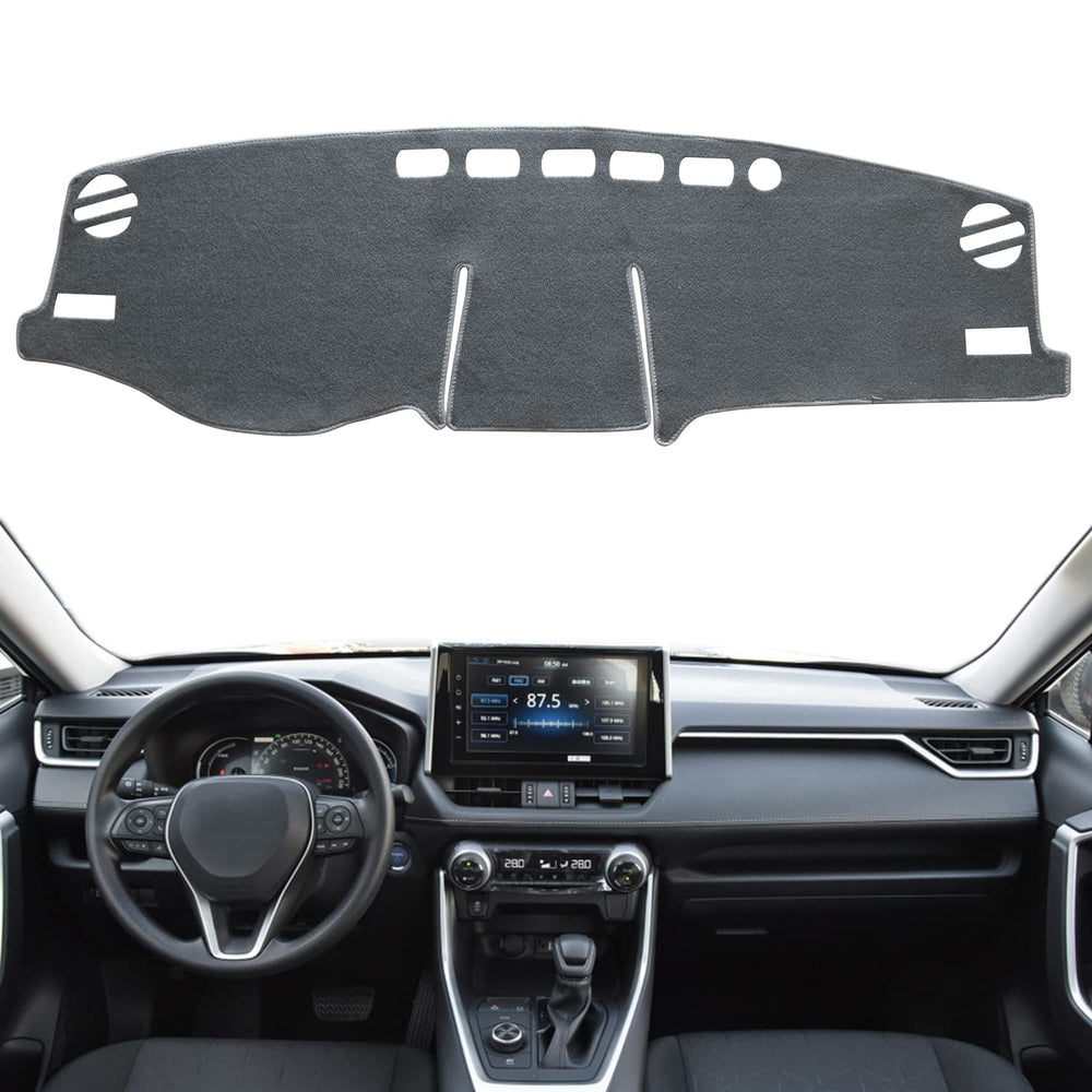 REMOCH dash cover for Toyota RAV4 with precise fit protects the dashboard from sun and glare.