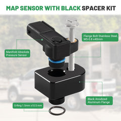 Rendrox MAP sensor kit during installation shows three-minute plug-and-play setup