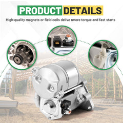 Rendrox replacement starter-motor cross-reference with Kubota and Denso parts.