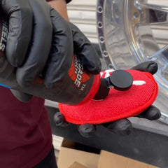 Renegade Forged Red 12oz bottle keeps wheels polished and show-ready.