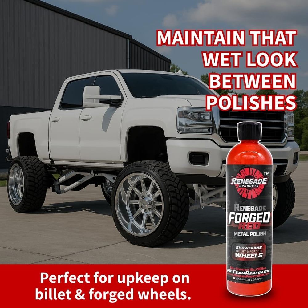 Renegade Forged Red easy-to-use formula for quick buff-and-go detailing.