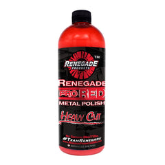 Renegade Pro Red liquid polish bottle and label for professional detailing and shine.
