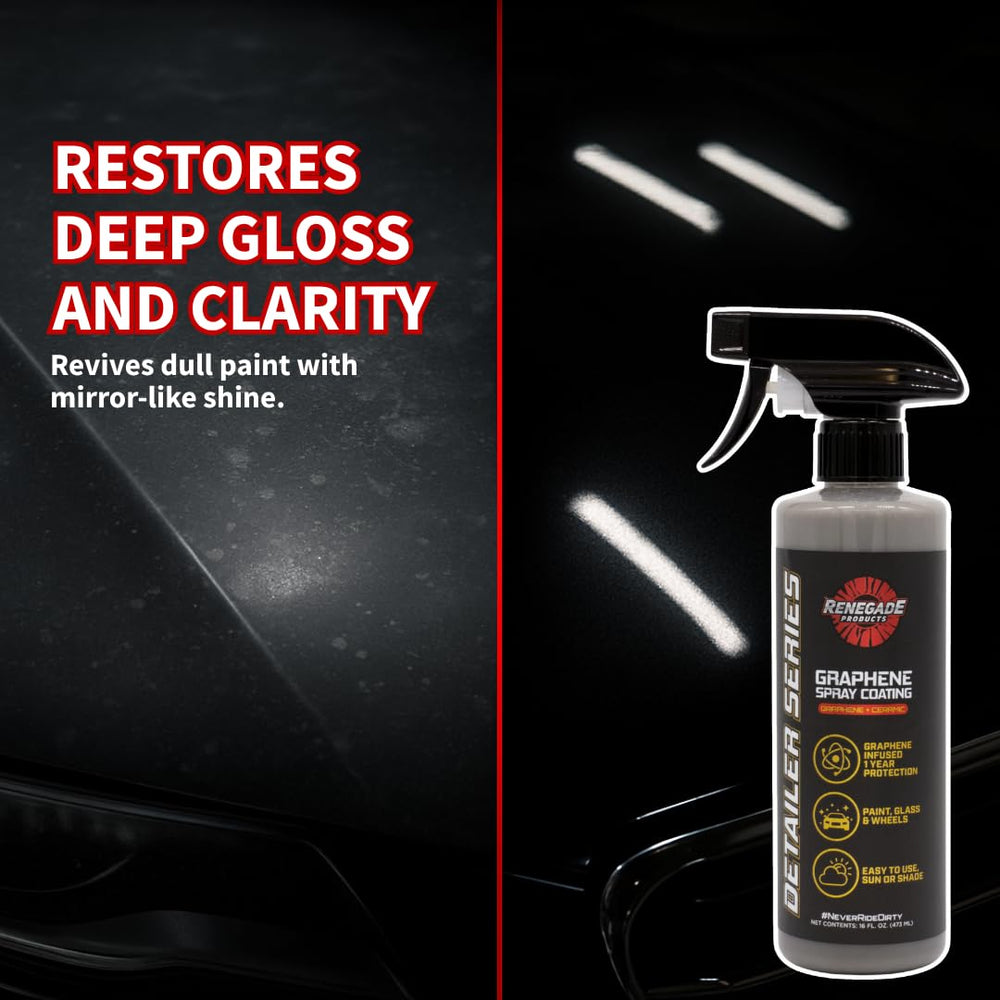 Renegade Products Graphene Sio2 maintenance wash enables easier cleaning