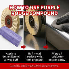 Renegade polishing bar provides second-step polish for refined metal surfaces.