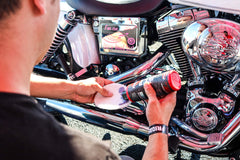 Renegade Products Rebel Pipe Dream applying wax with cloth