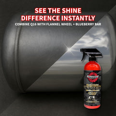 Renegade Q16 long-lasting protection coats metal surfaces with luster.