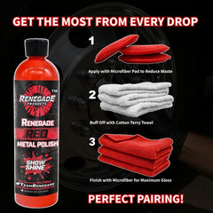 Bike frame detail reveals deep luster with a simple hand polish.