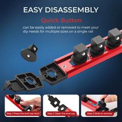 Reniteco aluminum rail provides durable, long-lasting support for professional use.