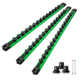 Reniteco socket organizer rail green keeps tools tidy and accessible.